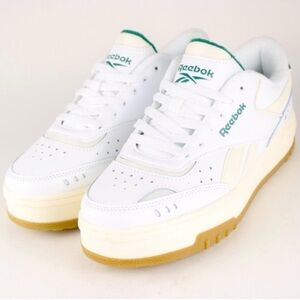 Reebok Classic White and Green Shoes